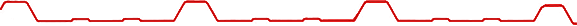Flexrib profile line drawing in red